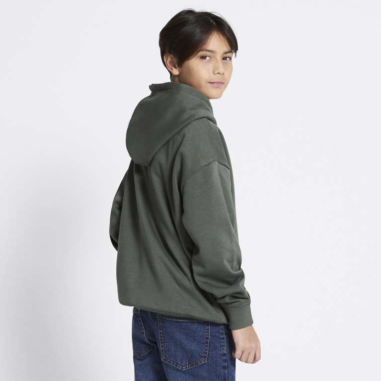 Printed hoodie "Jordon" Dark green 2